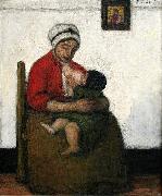 Jakob Smits Great Red Maternity Sweden oil painting artist